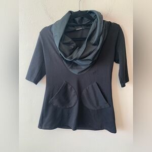 Project Runway Calvin Tran black turtleneck top size S‎